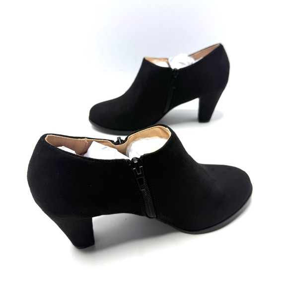 Journee Collection Womens Sanzi Side Zip Dress Shooties Shoes Black Size 6.5 NWT - Picture 3 of 9